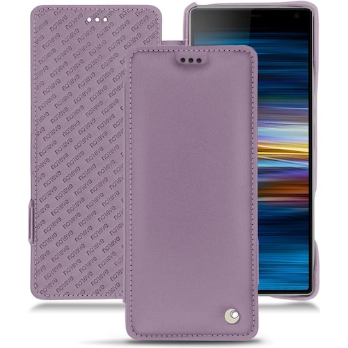 Noreve Lederschutzhülle horizontal (Sony Xperia 10 Plus), Smartphone Hülle, Violett