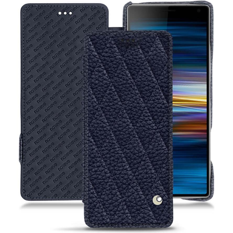 Noreve Lederschutzhülle horizontal (Sony Xperia 10 Plus), Smartphone Hülle, Violett
