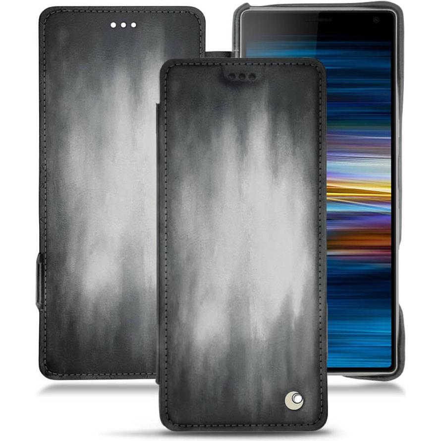 Thumbnail - Noreve Lederschutzhülle horizontal (Sony Xperia 10 Plus), Smartphone Hülle, Grau