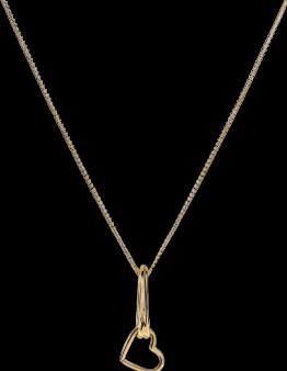 Produktbild Hey Harper Looped Heart Necklace (14k Gold plattiert, PVD Beschichtung)