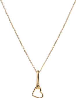 Produktbild Hey Harper Looped Heart Necklace (14k Gold plattiert, PVD Beschichtung)