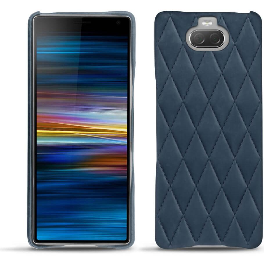 Noreve Lederschutzhülle (Sony Xperia 10 Plus), Smartphone Hülle, Blau