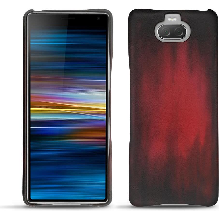 Noreve Lederschutzhülle (Sony Xperia 10 Plus), Smartphone Hülle, Rot