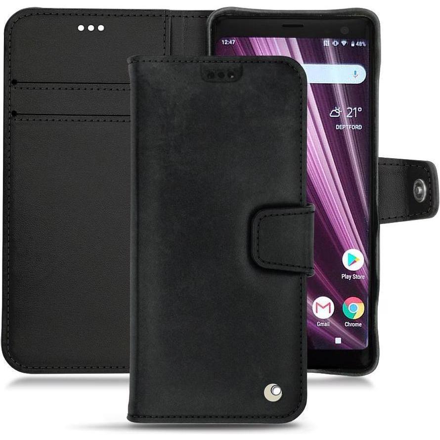 Thumbnail - Noreve Lederschutzhülle Wallet (Sony Xperia XZ3), Smartphone Hülle, Schwarz