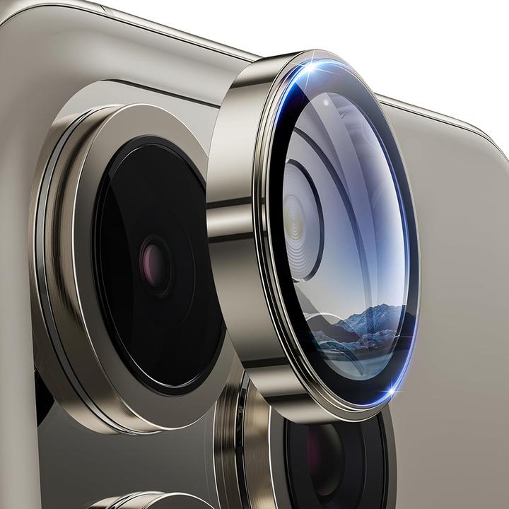 Immagine prodotto Lito - S+ Camera Glass Protector - iPhone 16 Pro / iPhone 16 Pro Max - Natural Titanium (Apple iPhone 16 Pro, Apple iPhone 16 Pro Max)