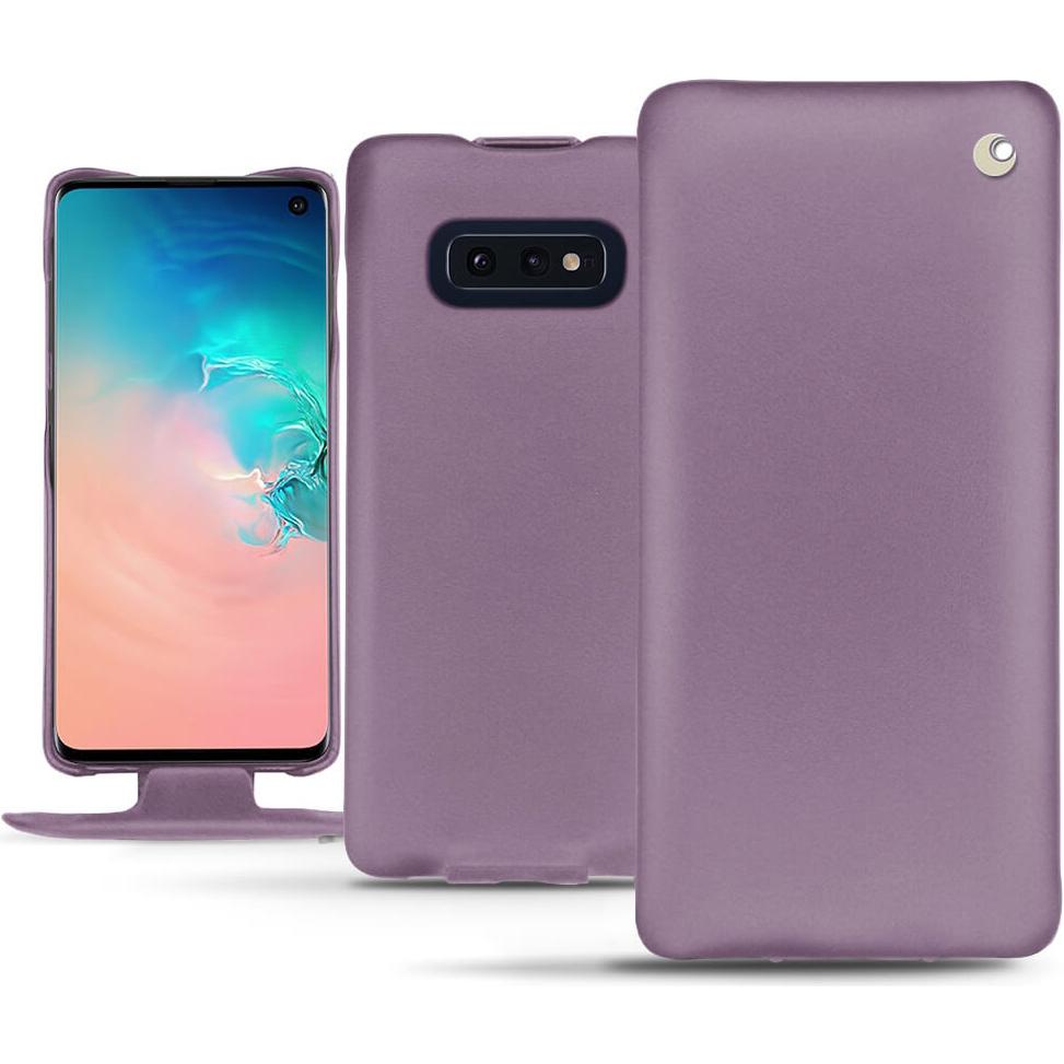 Noreve Lederschutzhülle vertikal (Samsung Galaxy S10e), Smartphone Hülle, Violett