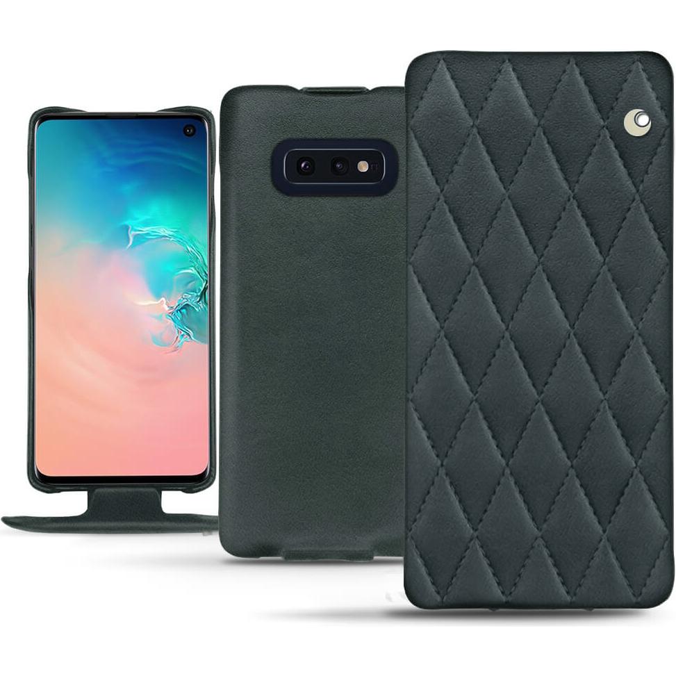 Noreve Lederschutzhülle vertikal (Samsung Galaxy S10e), Smartphone Hülle, Blau