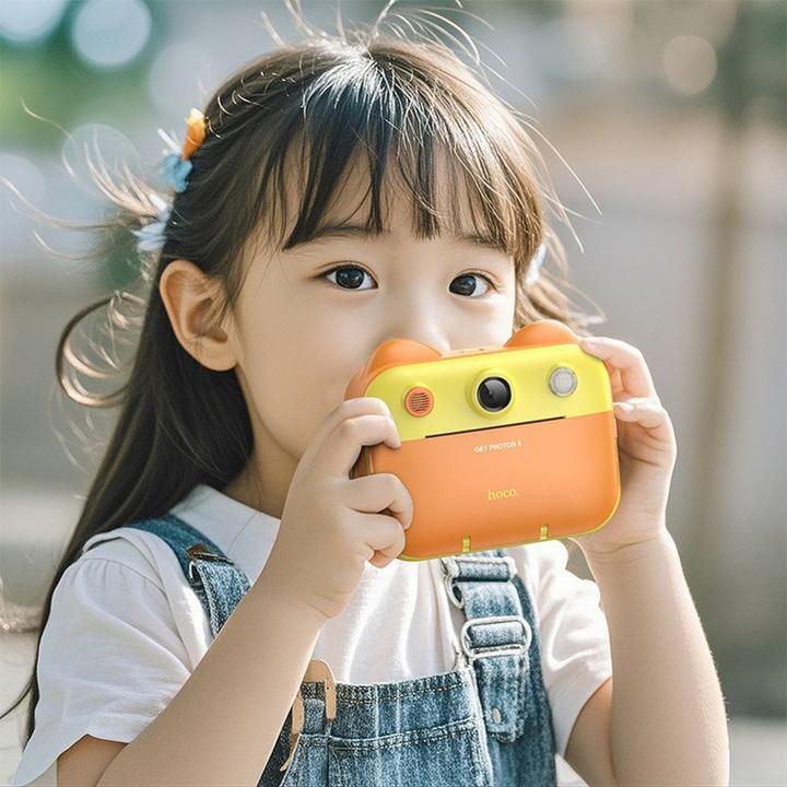 Actual product image Hoco Other Computer Accessory children camera with printer and selfie function DV204 yellow