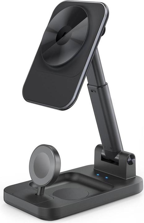 Mobilize 3-In-1 draadloze magnetische oplader 15W zwart (15 W)