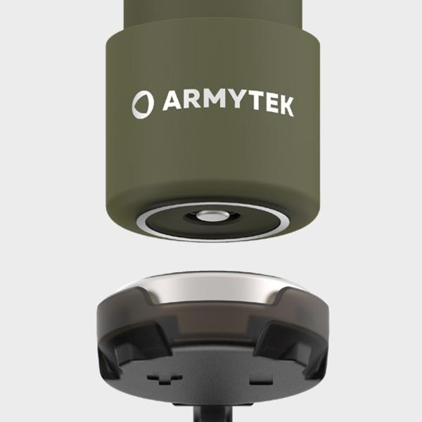 Actual product image ArmyTek Wizard C2 Pro Olive White LED torch with belt clip battery-powered 2500lm 115g (11.20 cm, 2500 lm)