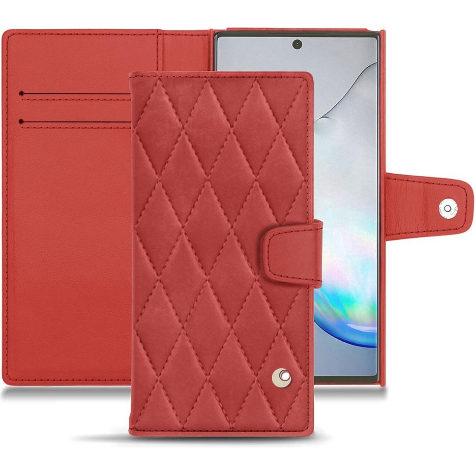 Thumbnail - Noreve Lederschutzhülle Wallet (Samsung Galaxy Note 10+), Smartphone Hülle, Rot