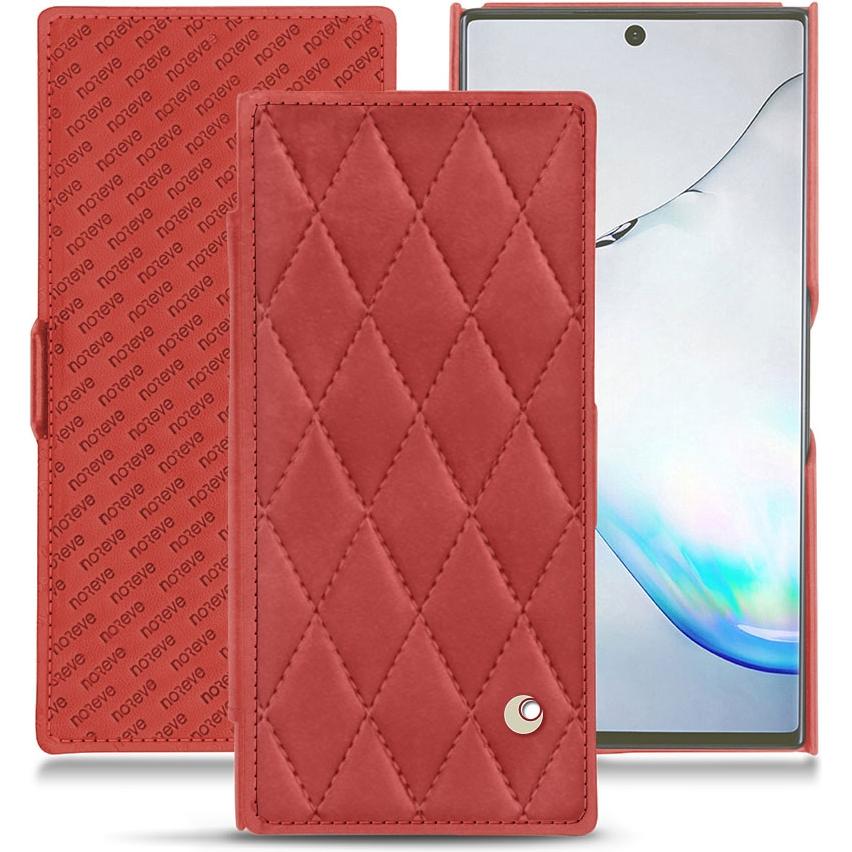 Thumbnail - Noreve Lederschutzhülle horizontal (Samsung Galaxy Note 10+), Smartphone Hülle, Rot