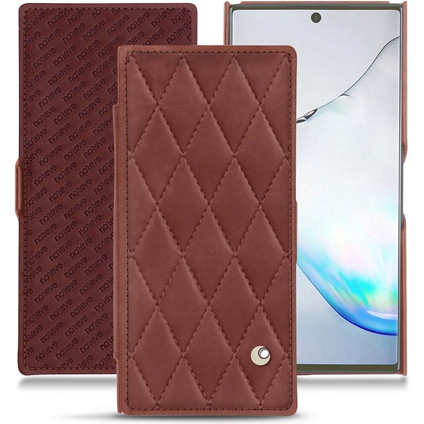 Noreve Lederschutzhülle horizontal (Samsung Galaxy Note 10+), Smartphone Hülle, Rot