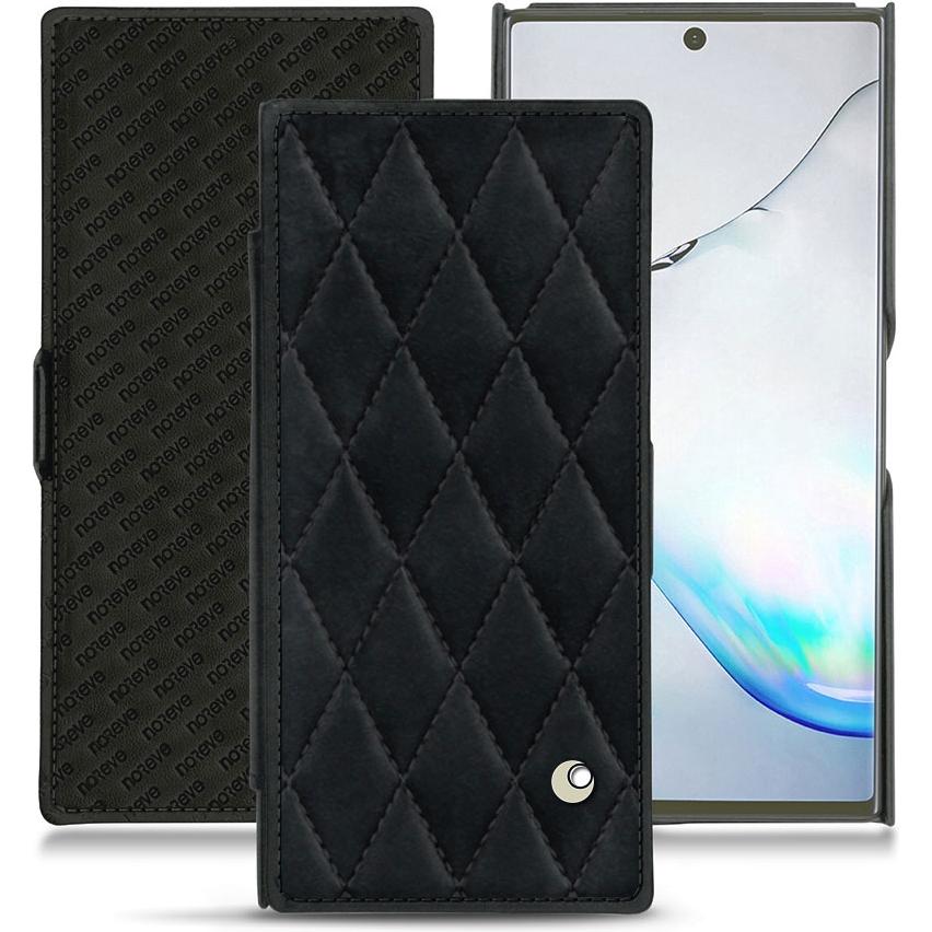 Noreve Lederschutzhülle horizontal (Samsung Galaxy Note 10+), Smartphone Hülle, Schwarz