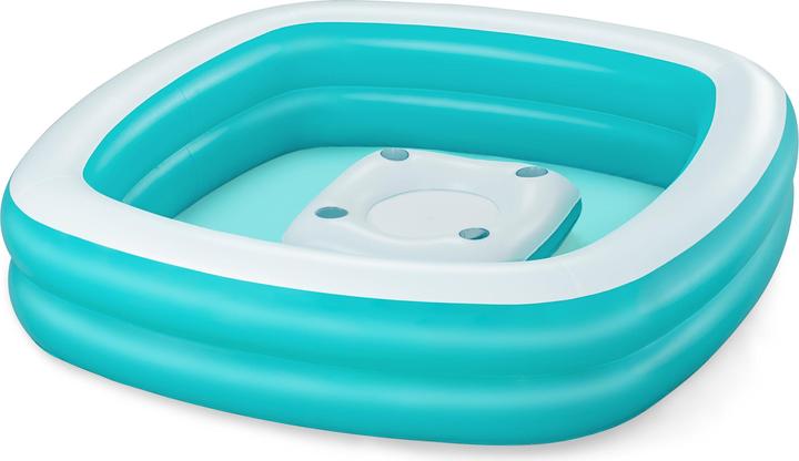 Bestway Piscine familiale gonflable avec console centrale amovible Sippin' Summer™ 2,18 m x 2,18 m x 48 cm