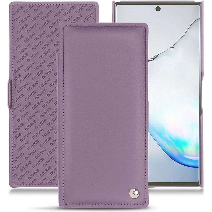Noreve Lederschutzhülle horizontal (Samsung Galaxy Note 10+), Smartphone Hülle, Violett