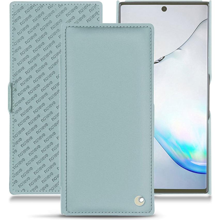 Noreve Lederschutzhülle horizontal (Samsung Galaxy Note 10+), Smartphone Hülle, Blau