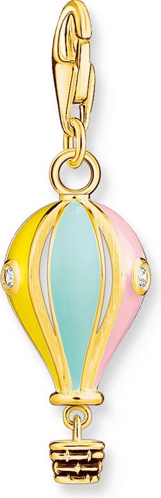 Produktbild Thomas Sabo Charm-Anhänger Bunter Heissluftballon Vergoldet (Vergoldet, Kaltemaille, 925 Sterling Silber)