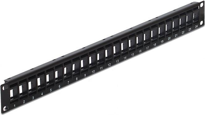 Actual product image Delock 48-port 19" patch panel, rotatable