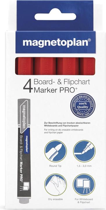 Produktbild Magnetoplan Board- und Flipchartmarker (4x)