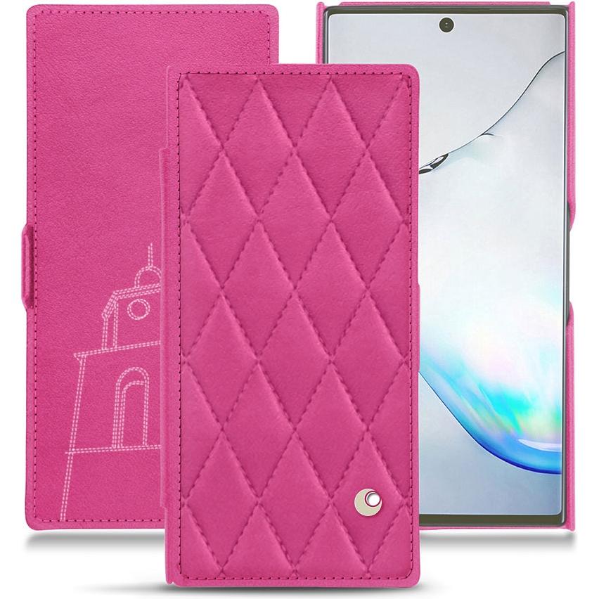 Noreve Lederschutzhülle horizontal (Samsung Galaxy Note 10+), Smartphone Hülle, Rosa