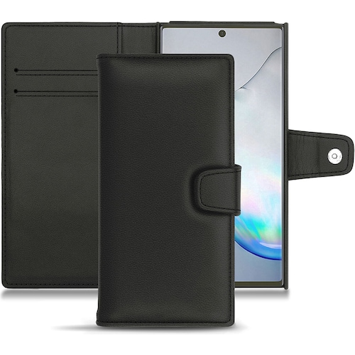 Noreve Lederschutzhülle Wallet (Samsung Galaxy Note 10), Smartphone Hülle, Schwarz