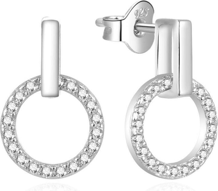 Image du produit Beneto StylovÃ© stÅ™brnÃ© nÃ¡uÅnice se zirkony AGUP2117L (L)