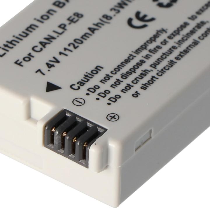 Produktbild AccuCell Akku Canon LP-E8, EOS 550D, EOS 600D, Rebel T2i (Kamera Akku)