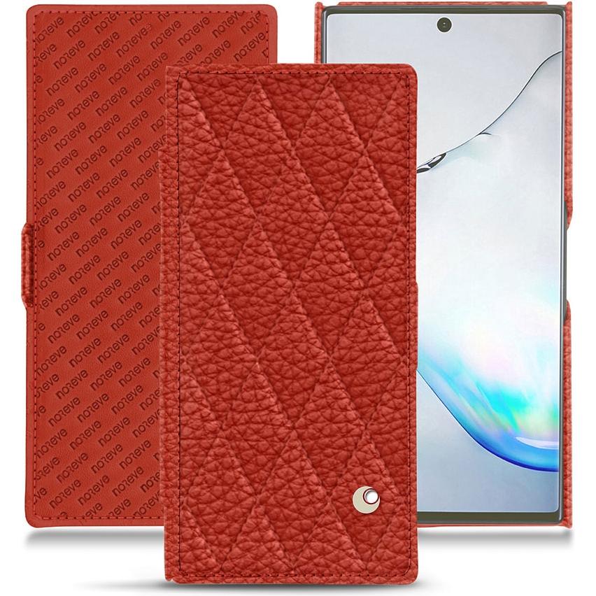 Thumbnail - Noreve Lederschutzhülle horizontal (Samsung Galaxy Note 10), Smartphone Hülle, Orange