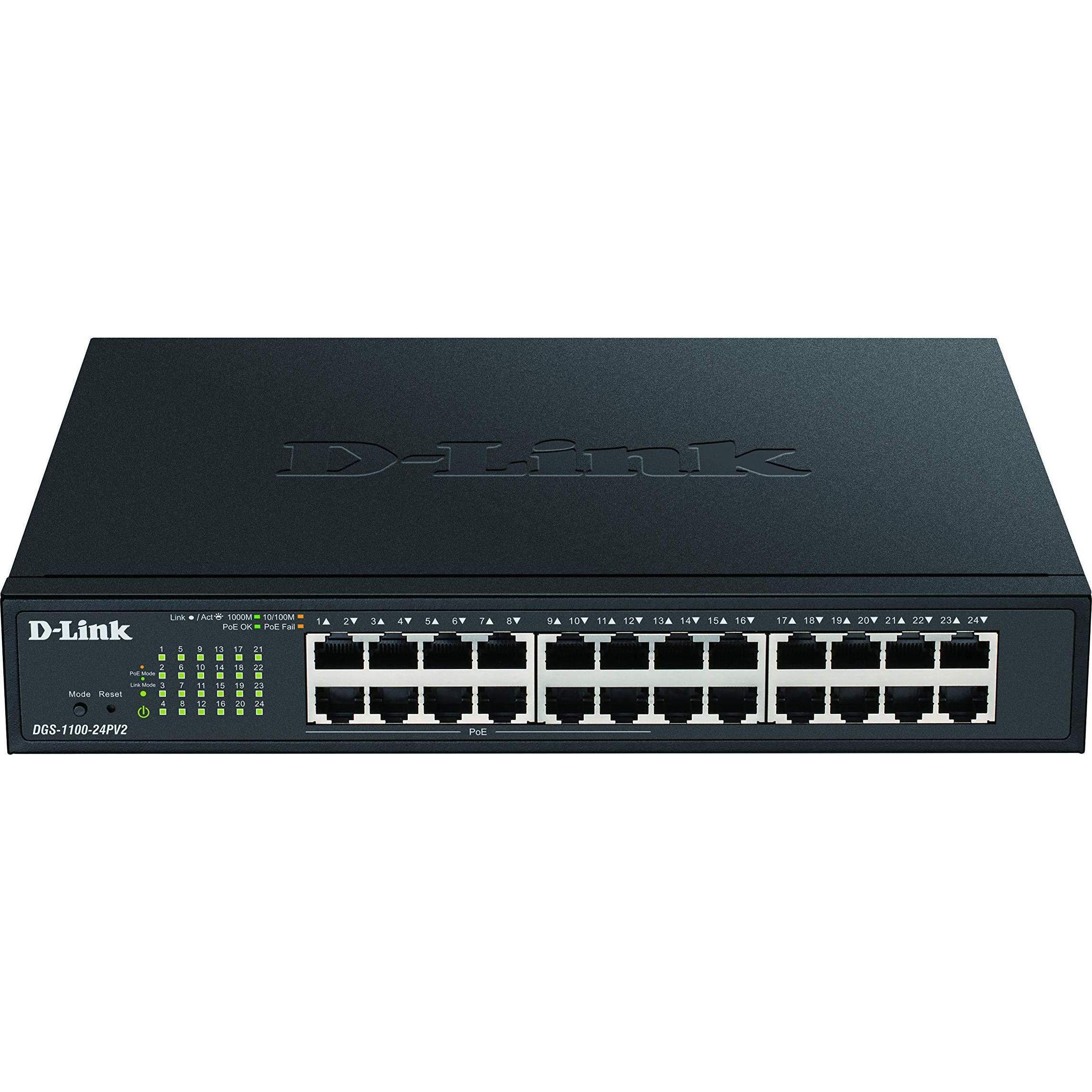 D-Link DGS 1100-24PV2 (24 Ports), Netzwerk Switch, Schwarz