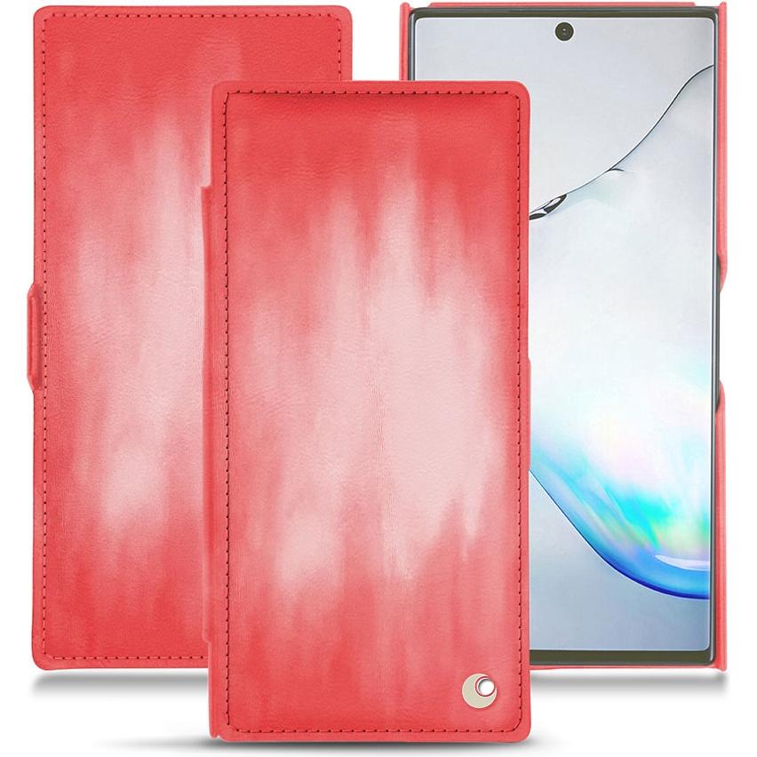 Noreve Lederschutzhülle horizontal (Samsung Galaxy Note 10), Smartphone Hülle, Rosa