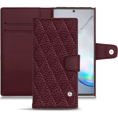 Noreve Lederschutzhülle Wallet (Samsung Galaxy Note 10), Smartphone Hülle, Violett