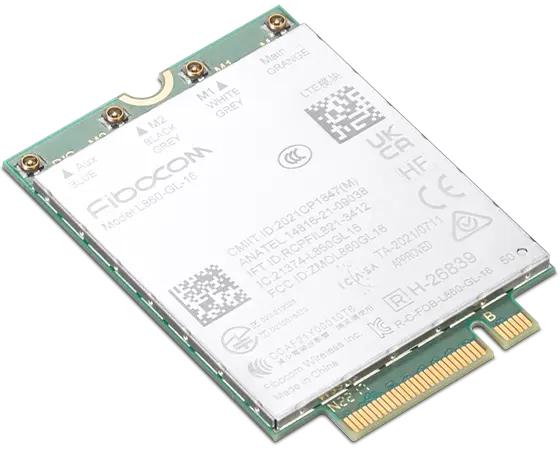 Actual product image Lenovo ThinkPad Fibocom FM350-GL 5G Sub-6 GHz M.2 WWAN Module for X1 Carbon Gen 11 (M.2 Key B)
