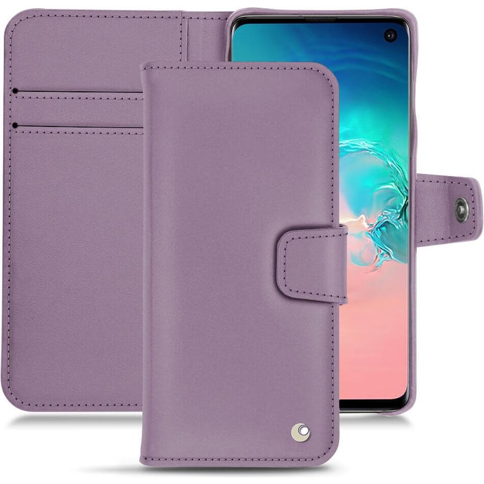 Noreve Lederschutzhülle Wallet (Samsung Galaxy S10e), Smartphone Hülle, Violett