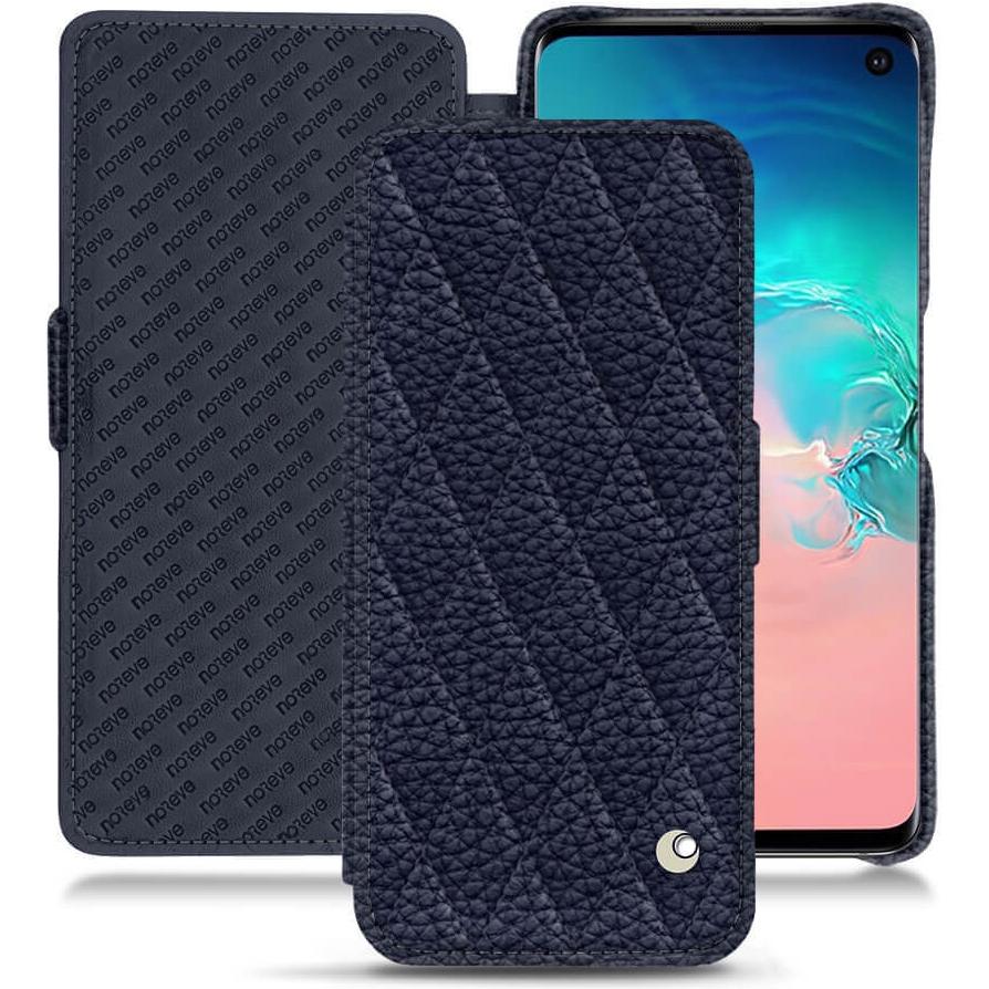 Noreve Lederschutzhülle horizontal (Samsung Galaxy S10e), Smartphone Hülle, Violett