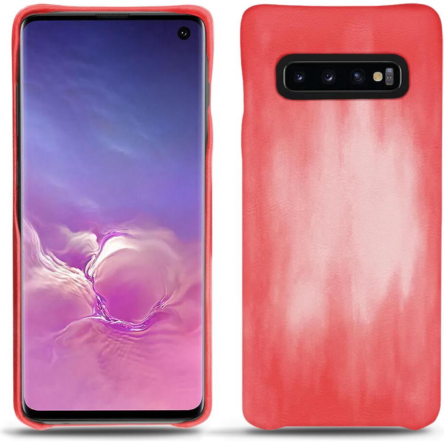 Noreve Lederschutzhülle (Samsung Galaxy S10), Smartphone Hülle, Rosa