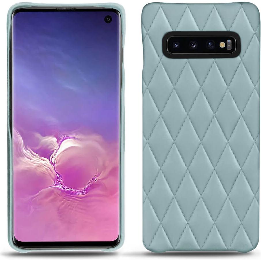 Noreve Lederschutzhülle (Samsung Galaxy S10), Smartphone Hülle, Blau