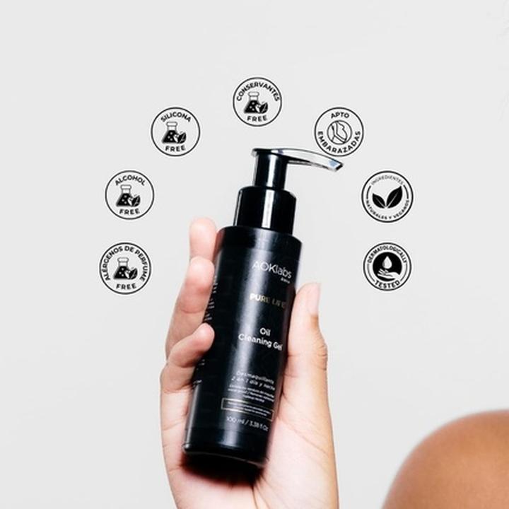 Image du produit AOKlabs Oil Cleaning 2 in 1 Natural Facial Cleansing Gel and Makeup Remover 100ml (100 ml)