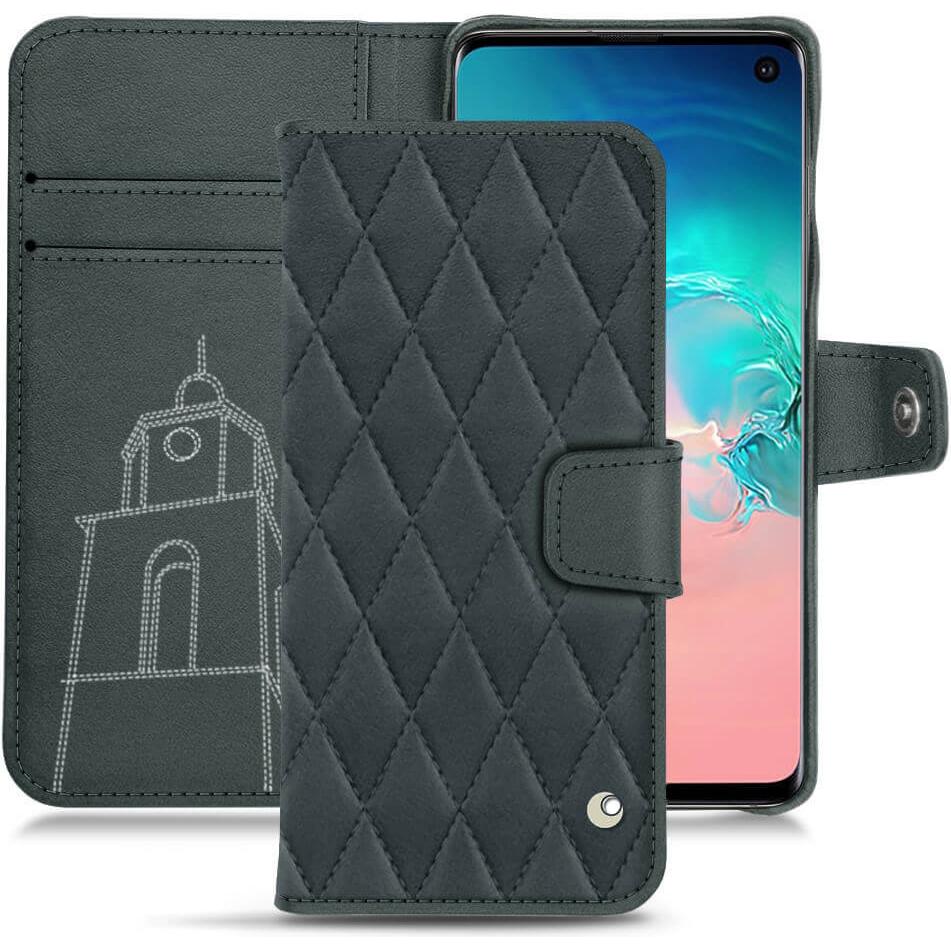 Thumbnail - Noreve Lederschutzhülle Wallet (Samsung Galaxy S10e), Smartphone Hülle, Blau