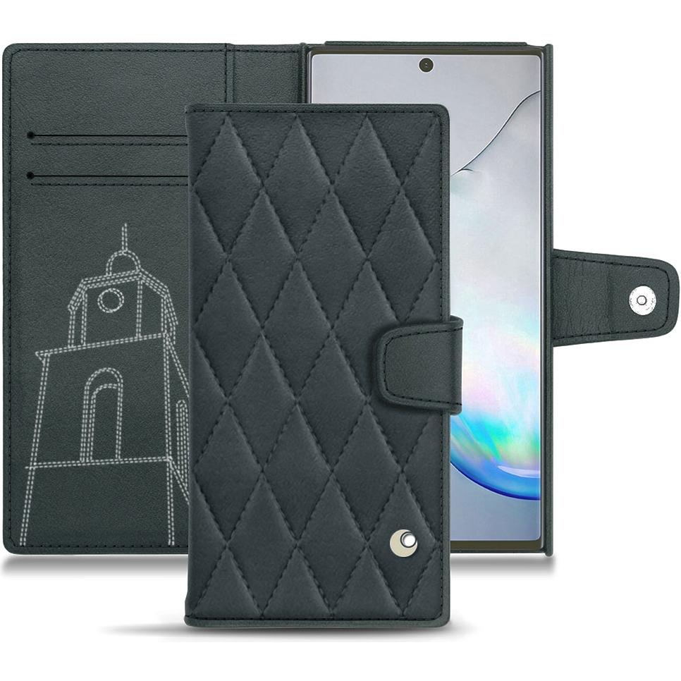 Noreve Lederschutzhülle Wallet (Samsung Galaxy Note 10), Smartphone Hülle, Blau