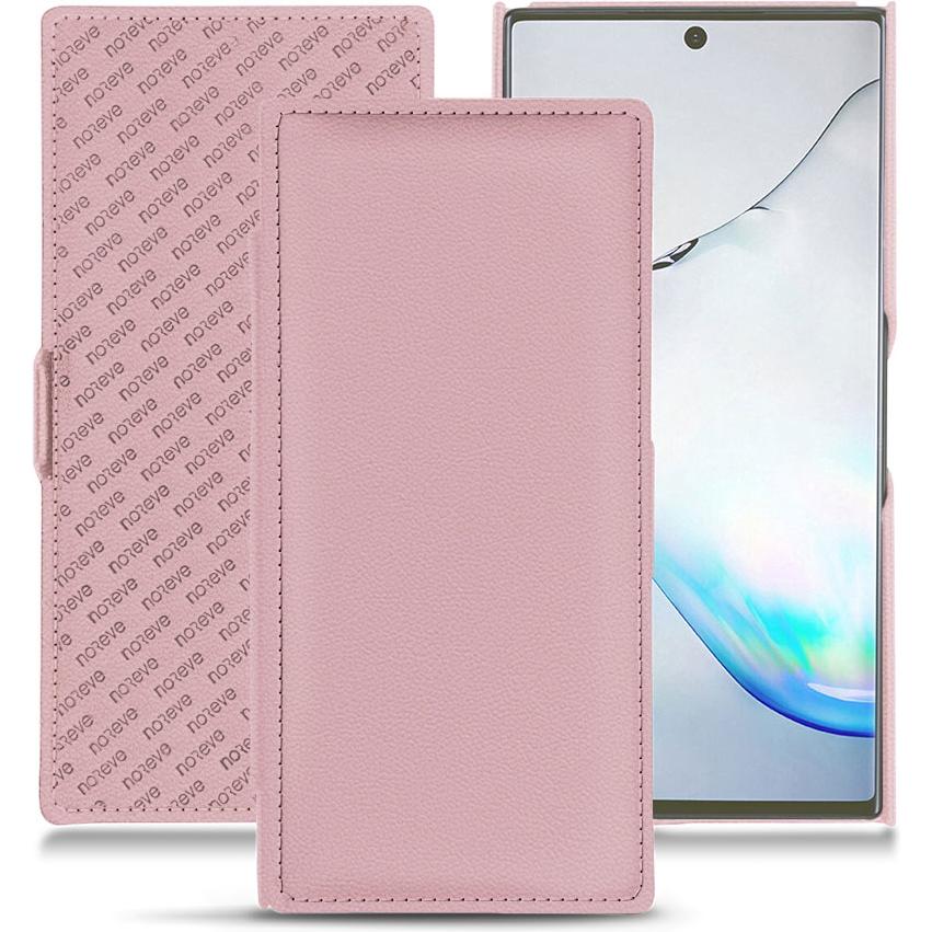Noreve Lederschutzhülle horizontal (Samsung Galaxy Note 10), Smartphone Hülle, Rosa
