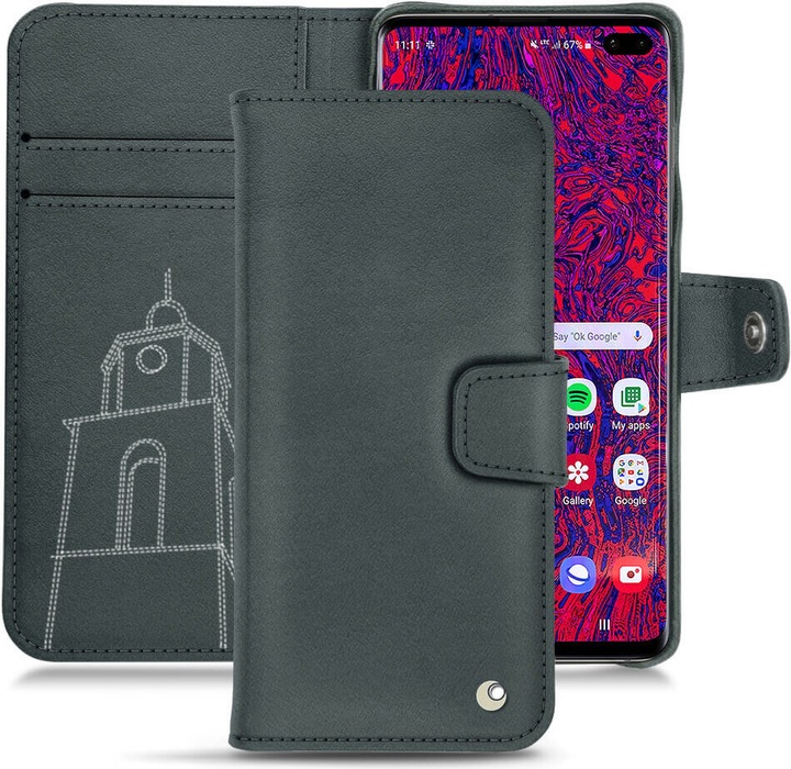Noreve Lederschutzhülle Wallet (Samsung Galaxy S10 5G)