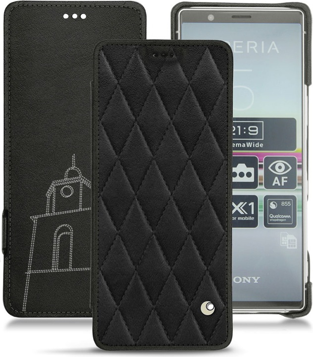 Actual product image Noreve Leather case horizontal (Sony Xperia 5)