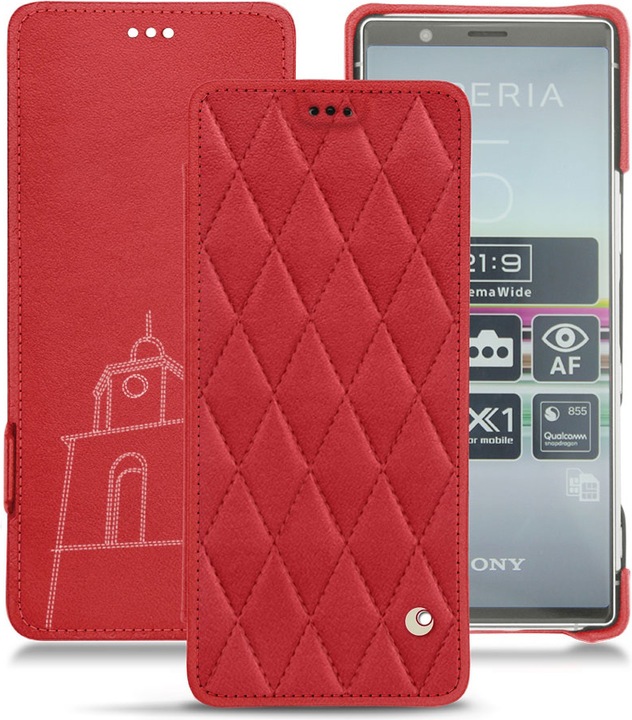 Actual product image Noreve Leather case horizontal (Sony Xperia 5)