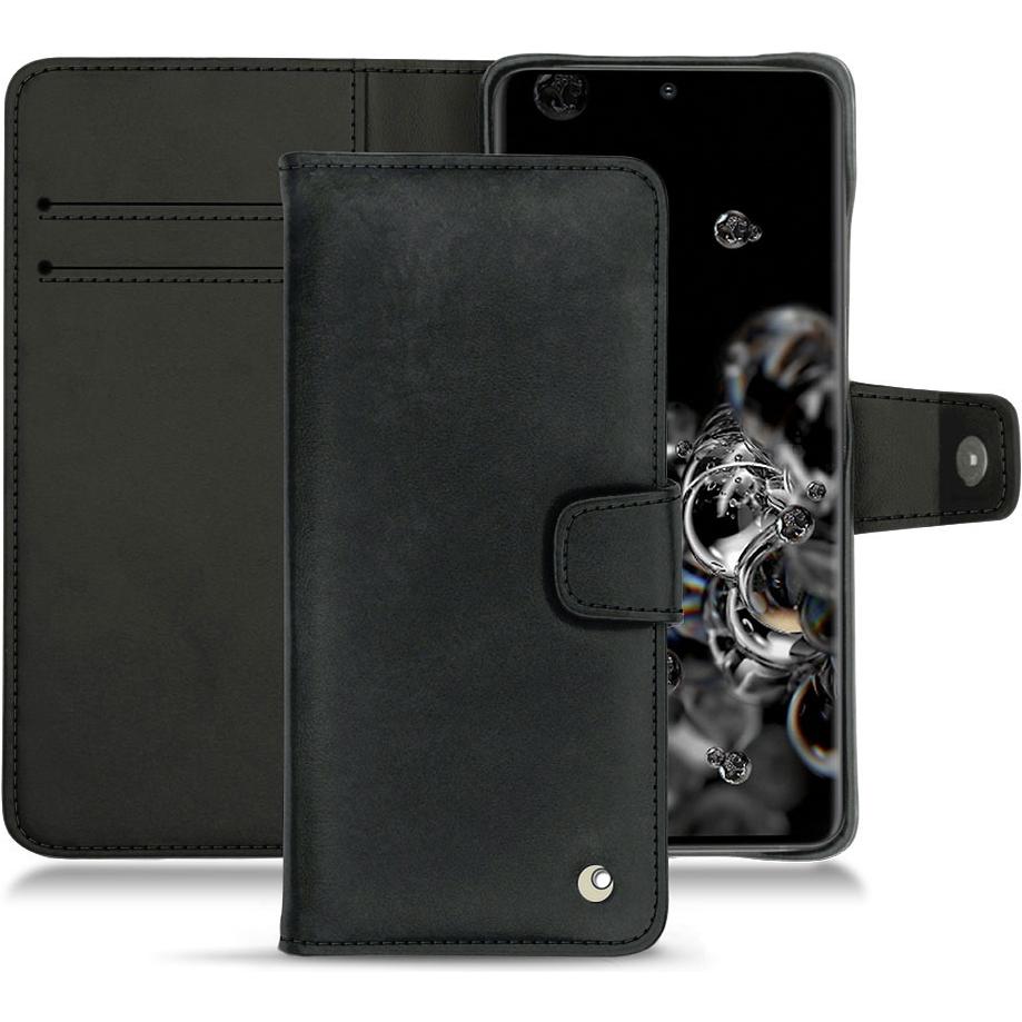 Noreve Lederschutzhülle Wallet (Samsung Galaxy S20+ 5G), Smartphone Hülle, Schwarz