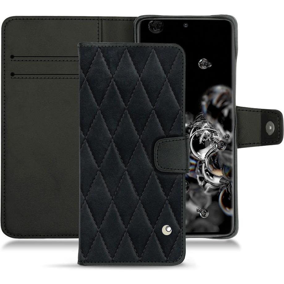 Noreve Lederschutzhülle Wallet (Samsung Galaxy S20 Ultra 5G), Smartphone Hülle, Schwarz