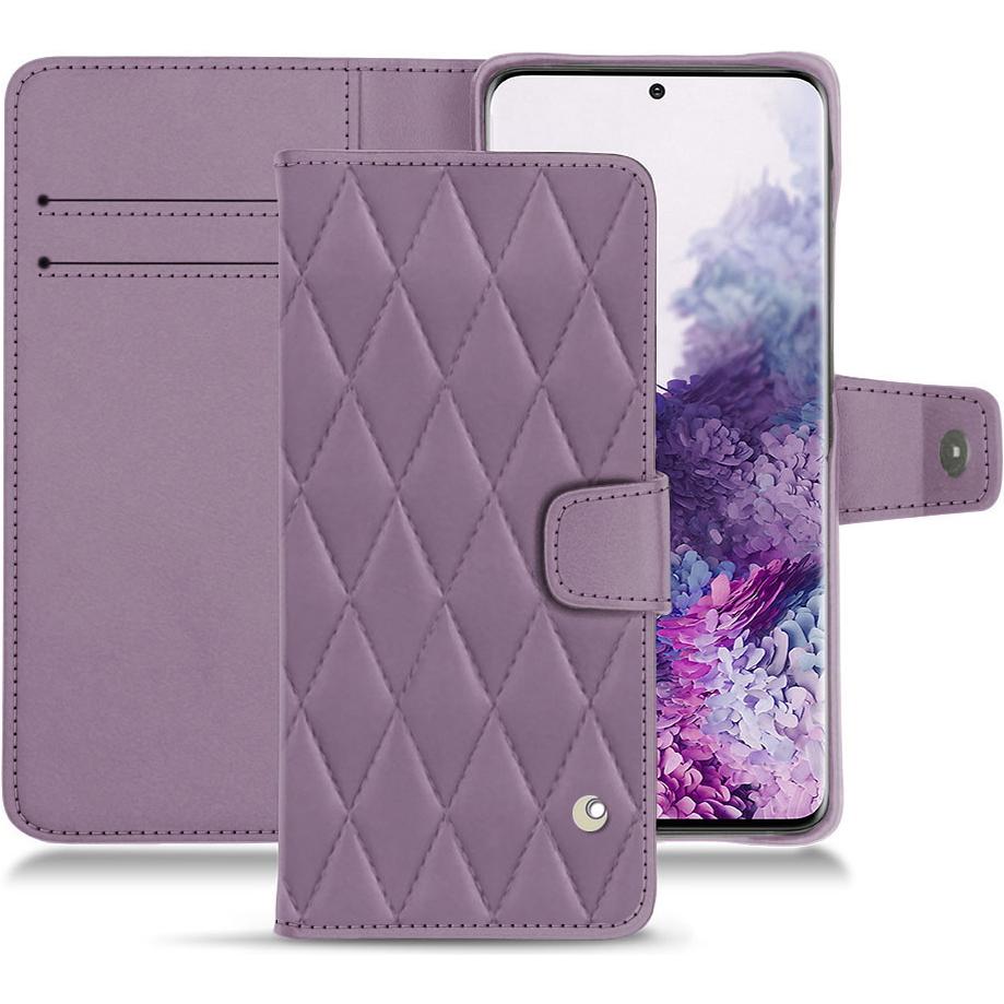 Noreve Lederschutzhülle Wallet (Samsung Galaxy S20+), Smartphone Hülle, Violett