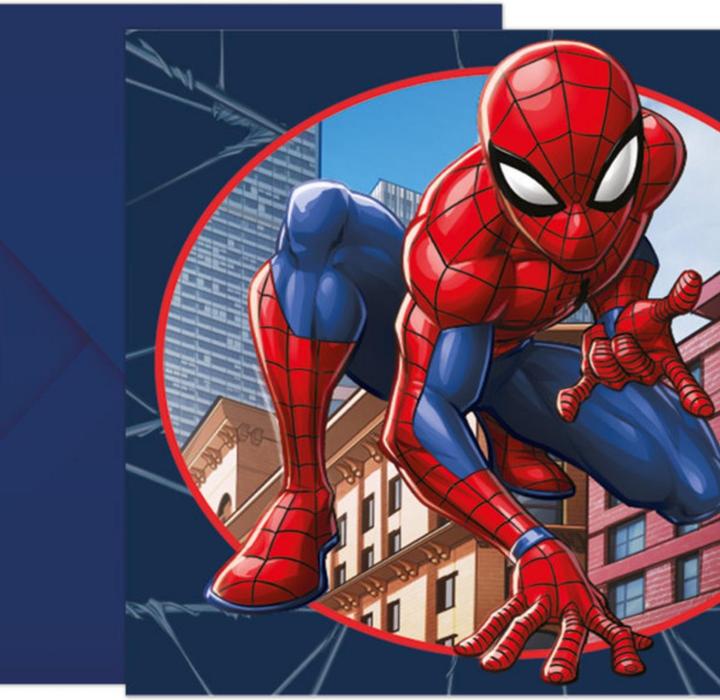 Image du produit Spiderman 6 Invitations (6 pcs)