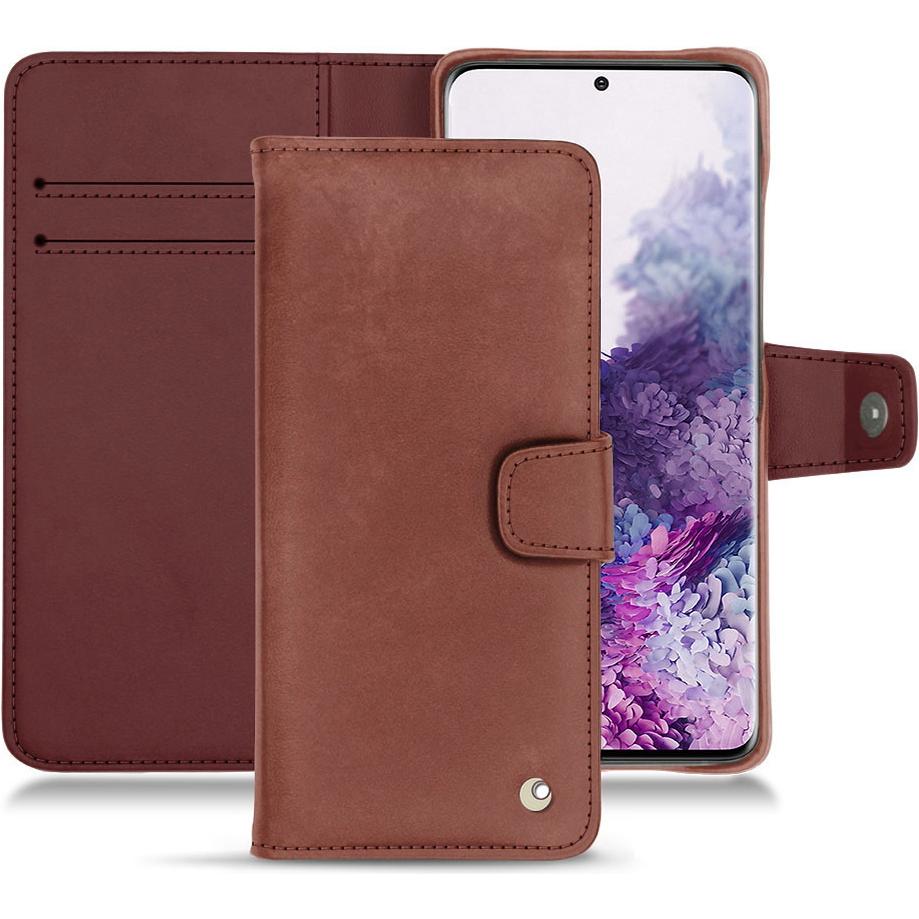 Noreve Lederschutzhülle Wallet (Samsung Galaxy S20), Smartphone Hülle, Rot