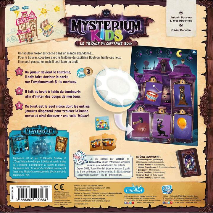Produktbild Libellud Mysterium Kids : Le Trésor du Capitaine Bouh (Französisch, 2 - 6 Spieler)